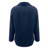 Women's loose corduroy button-down long-sleeved blouse with double pockets