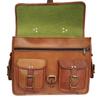 Men's Distressed Vintage Leather Briefcase Satchel Messenger Work Laptop Bag