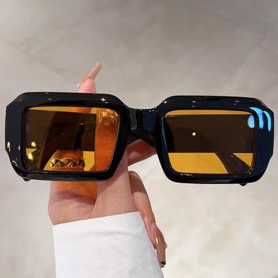 Óculos de Sol Quadrados Retrô Minimalistas 2025 com Proteção UV - Estilo de Rua Tendência Influenciador