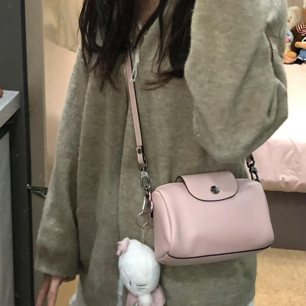 Leder Damen Tasche Modische Vielseitige Zylindertasche Schulter Crossbody Kleine Tasche High-End Handy Tasche