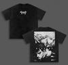 Griffith Berserk Guts T-shirt For Men Clothing Manga Printed Vintage Washed T Shirt Summer Short Sleeve Loose Polyester Tee Clothes