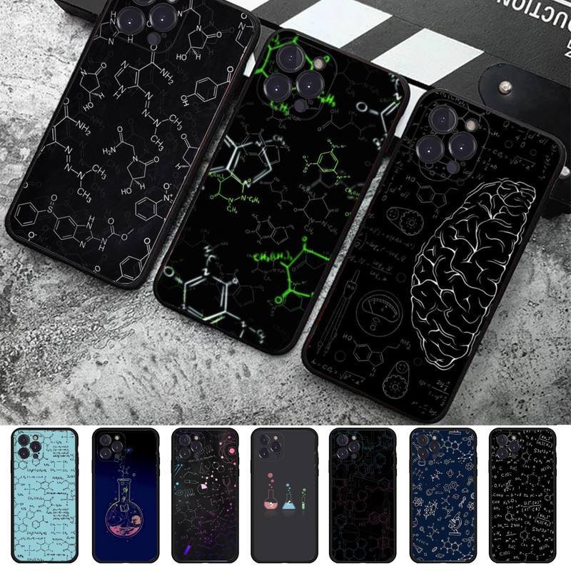 

Science Chemistry Formulas Phone Case Silicone Soft For iphone 14 13 12 11 Pro Mini XS MAX 8 7 6 Plus X 2020 XR Shell