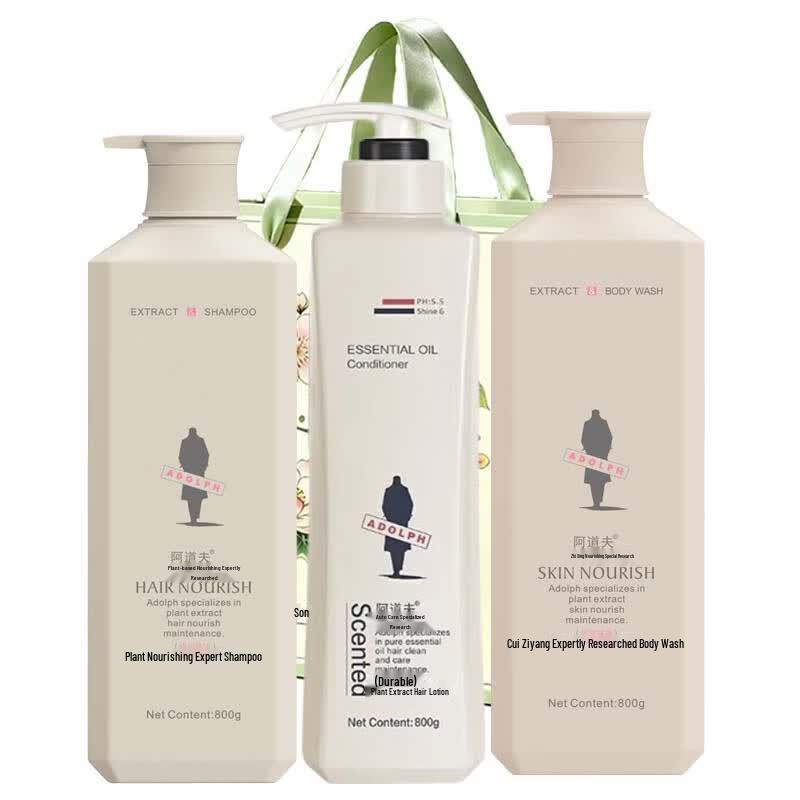 Adolph Damaged Hair Savior 3-Piece Wash & Care Set шампунь