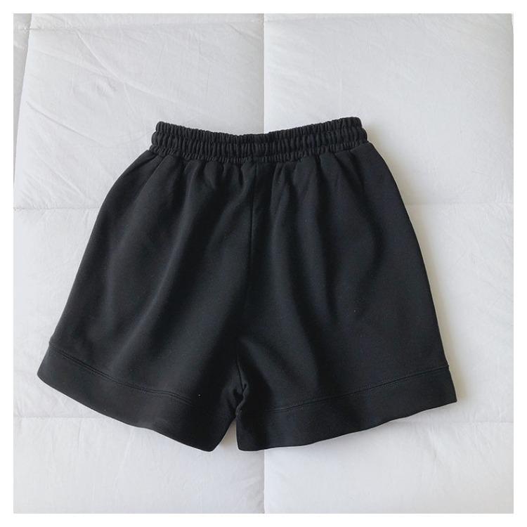 Women's Sports Shorts Summer Loose Fit Running Casual A-line Wide Leg High Waist Slimming Cotton Pants