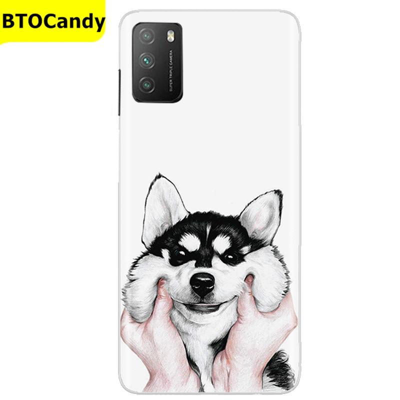 Für POCO M3 Hülle, Weiche Silikon-Rückseite, Telefonhülle für Xiaomi Poco M3 Pro 5G, Rückseitige Abdeckung, Weiche TPU Coque für POCO M 3 M3 Silikonhülle