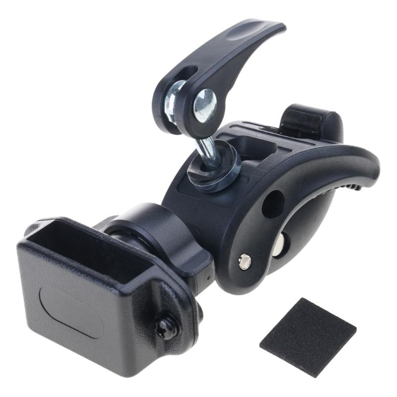 

Motorcycle Walkie Talkie Mount, Bike Two Way Radio Holder, Quick Install Handlebar Clip for Bicycles Scooter 1