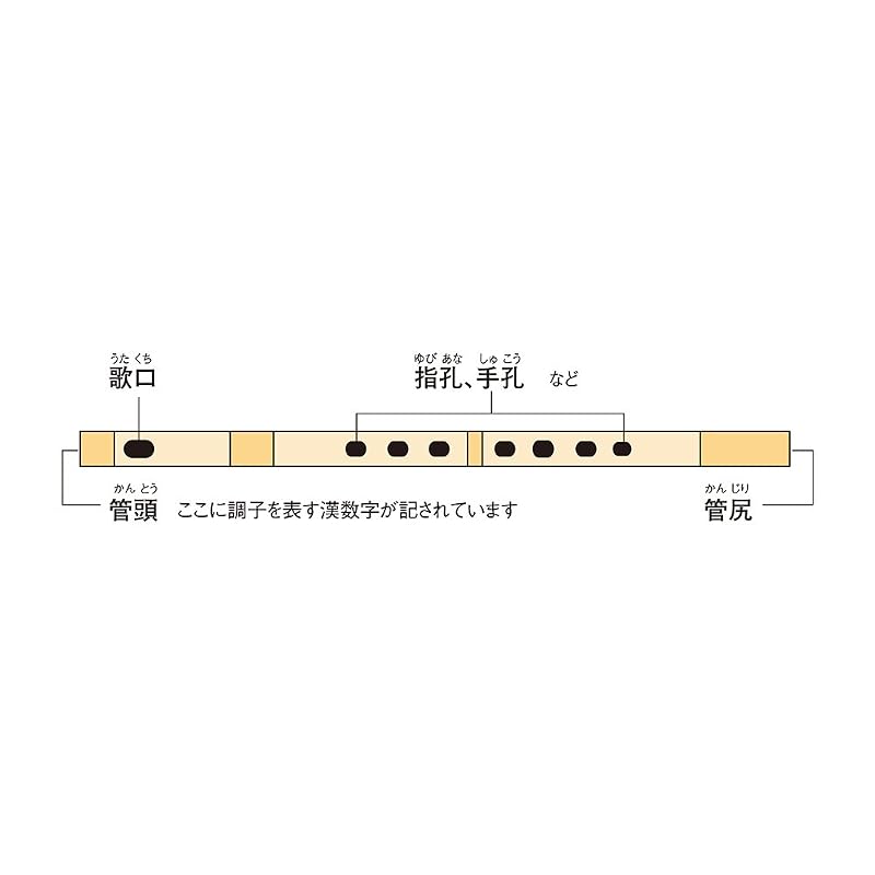 SUZUKI Original Shinobue (Japanese Bamboo Flute) "Dōji" (8-hole, Resin Construction) SNO-02
