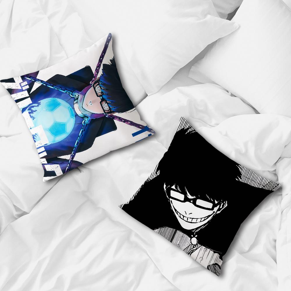cool comic anime B-bule J-Jinpachi l-lock Ego Comfortable soft Pillow Case for Sofa Living Room Home Decor Protective Covers