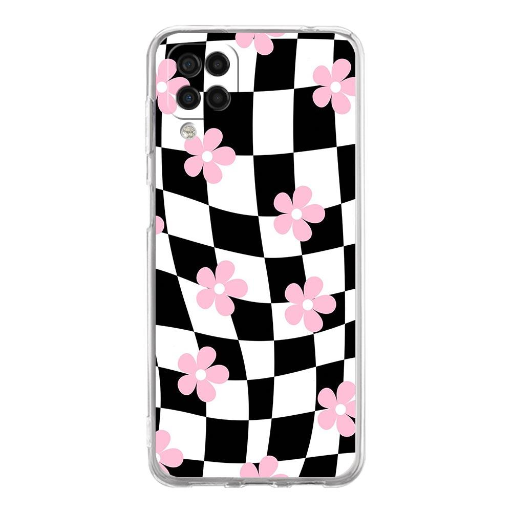 Phone Case For Samsung A13 A33 A35 A55 A73 A53 A23 A51 A71 A21S A72 A31 A41 A05s A03S A15 A25 5G Cover Checkerboard chess board