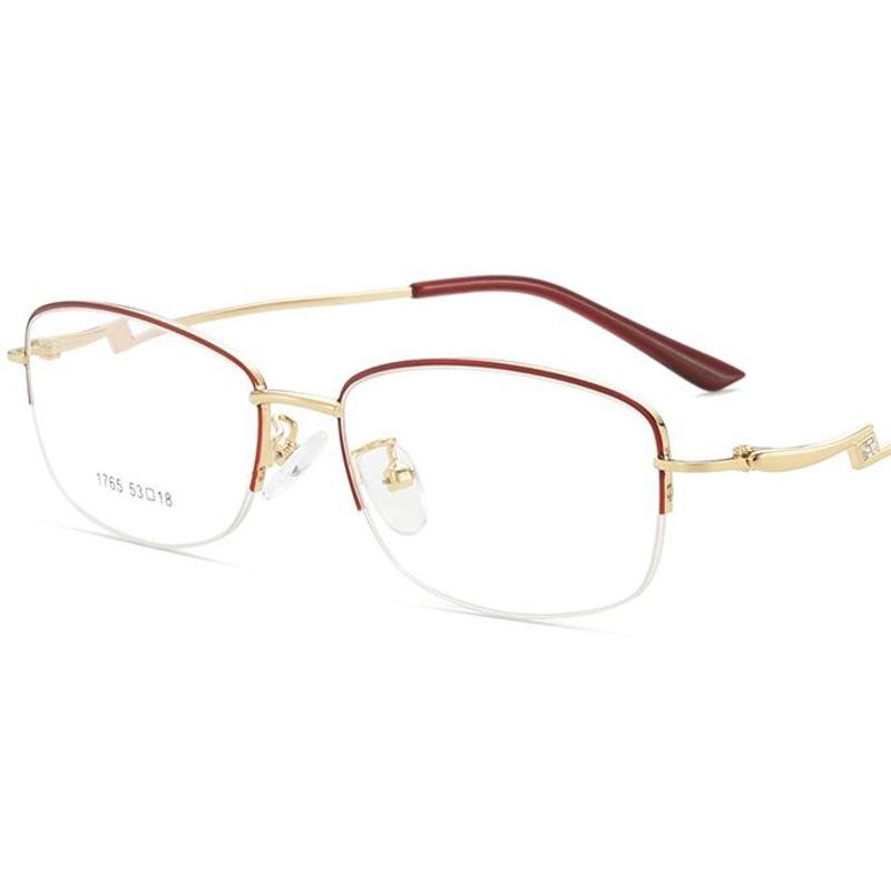 

Progressive Multifocal Reading Glasses Women Prescription Glasses Myopia Lenses Ultra Light Half Frame Dual Color Glasses Women Single Version&1.56&None