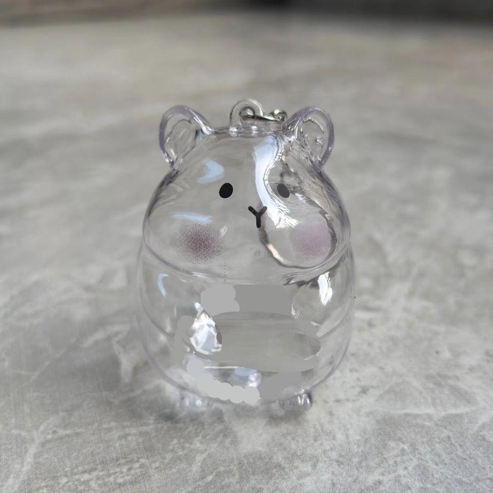 Pet Shaped Hamster Hair Storage Hair Container Pet Hair Memorial Keyring  Jewelry Gift