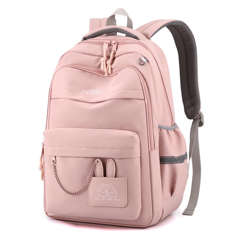

Girls School Bag For Kids Purple School Backpack For Girls Children Pink Bookbag Primary Students Gift Large Capacity Backpack розовый