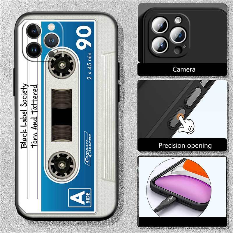Cassette Vintage Tape Phone Case for Redmi Note 12 12S 12C 13 13C 13R 14 14S 14R 14C 11A 13X A3 A3X A4 A5 Pro Max Plus