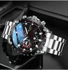 Stylish Analog Watch with Waterproof Calendar and Stainless Steel Black Band and Black Dial Men's Strap,