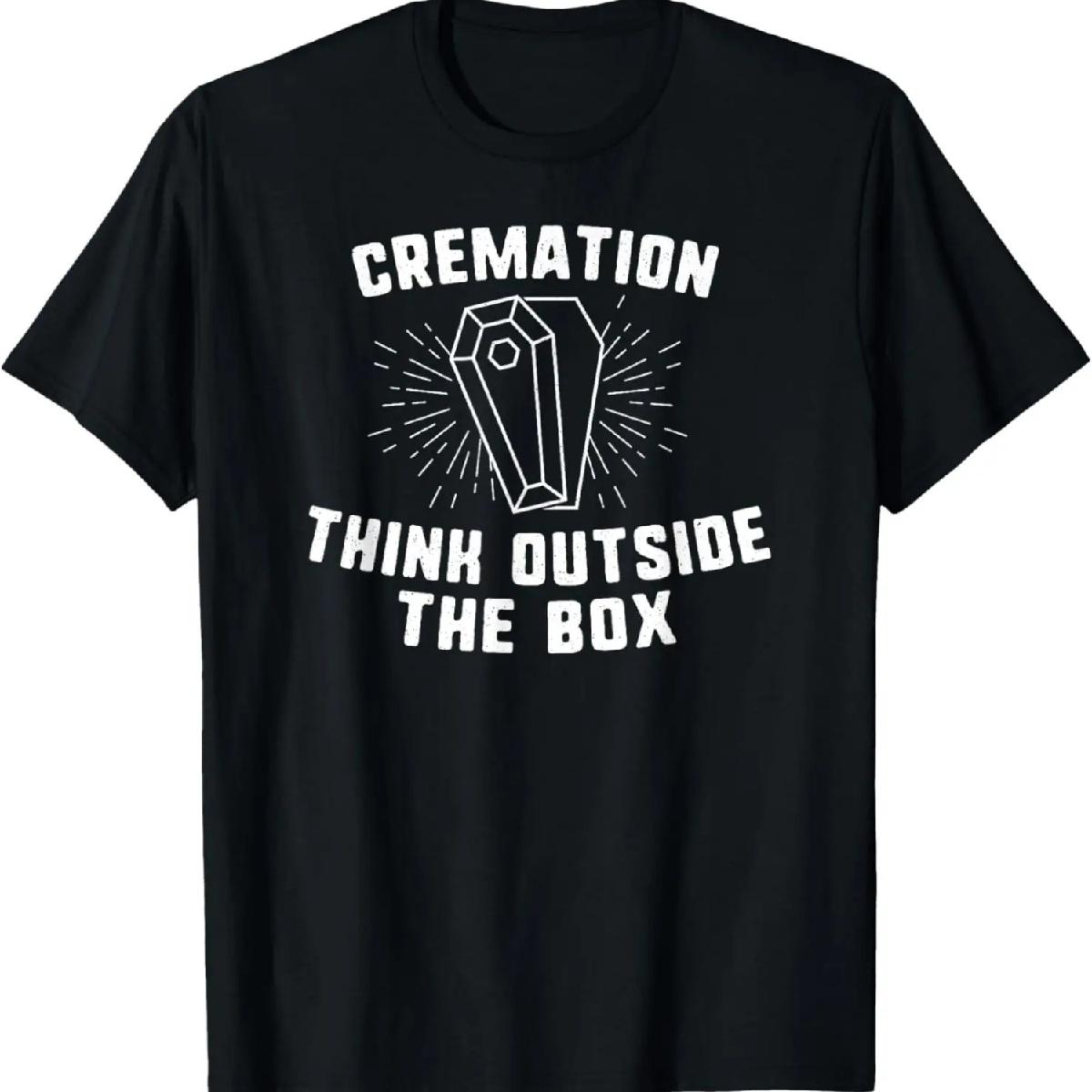 кремация мыслить нестандартно гроб черный юмор смерть футболка S