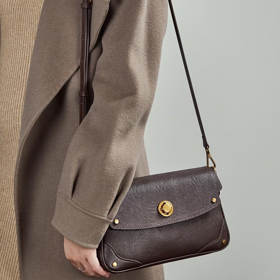 2025 New Fashion Commuter Versatile Genuine Leather Women's Bag Niche Design Handbag Single Shoulder