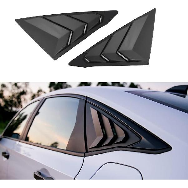 CKE For 11Th Gen Civic Sedan Compatible With Honda Civic 2026 2025 2024   Accessories Car Exterior Rear Side Window Louvers Air Vent Scoop Shades