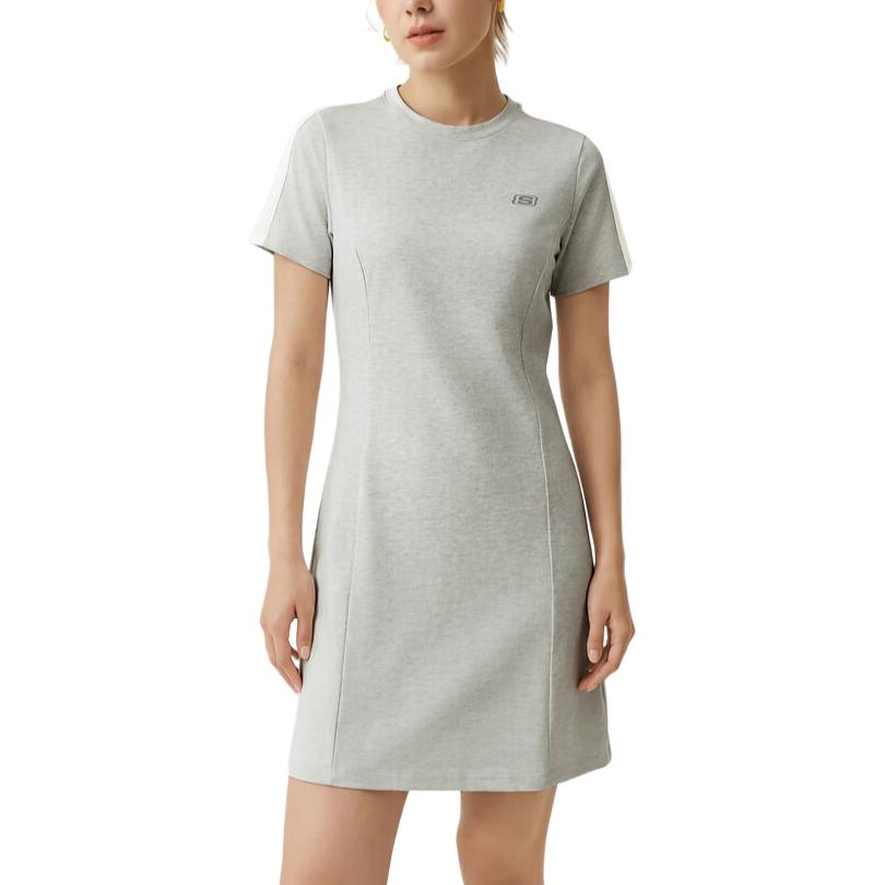 Skechers Antibacterial Pullover Moisture-Wicking Short Sleeve Dress Women dresses L226W133-0248