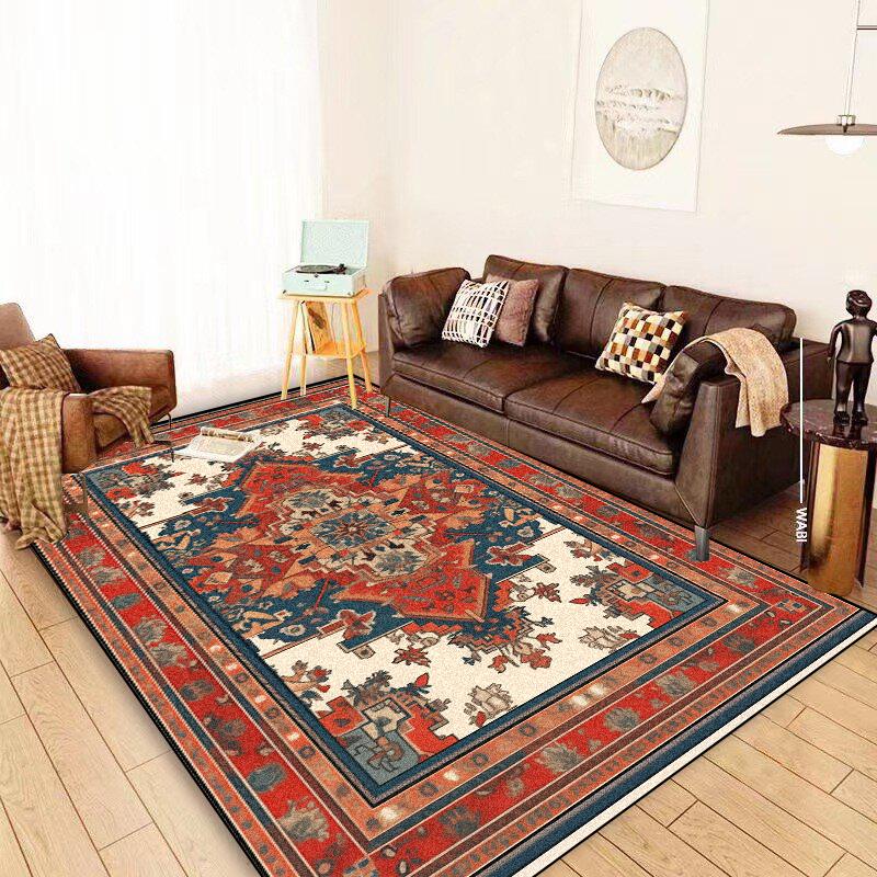 Persian Carpet Living Room Coffee Tables Easy Cleaning Large Rugs 200x300 Retro Decoration Sofa Rug Bedroom Non-slip Floor Mats