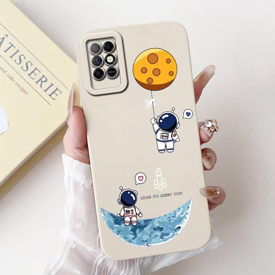 For Infinix Note 8 8i 2020 Case Lovely Astronaut Soft Silicone Funda Shockproof Matte Cover For Infinix Note8 Note8i Phone Cases