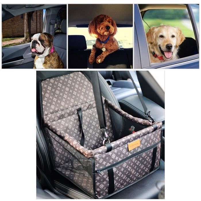 Siège d'appoint - PETACC - Brun Rétro - Étanche - Durable - Pour Chien