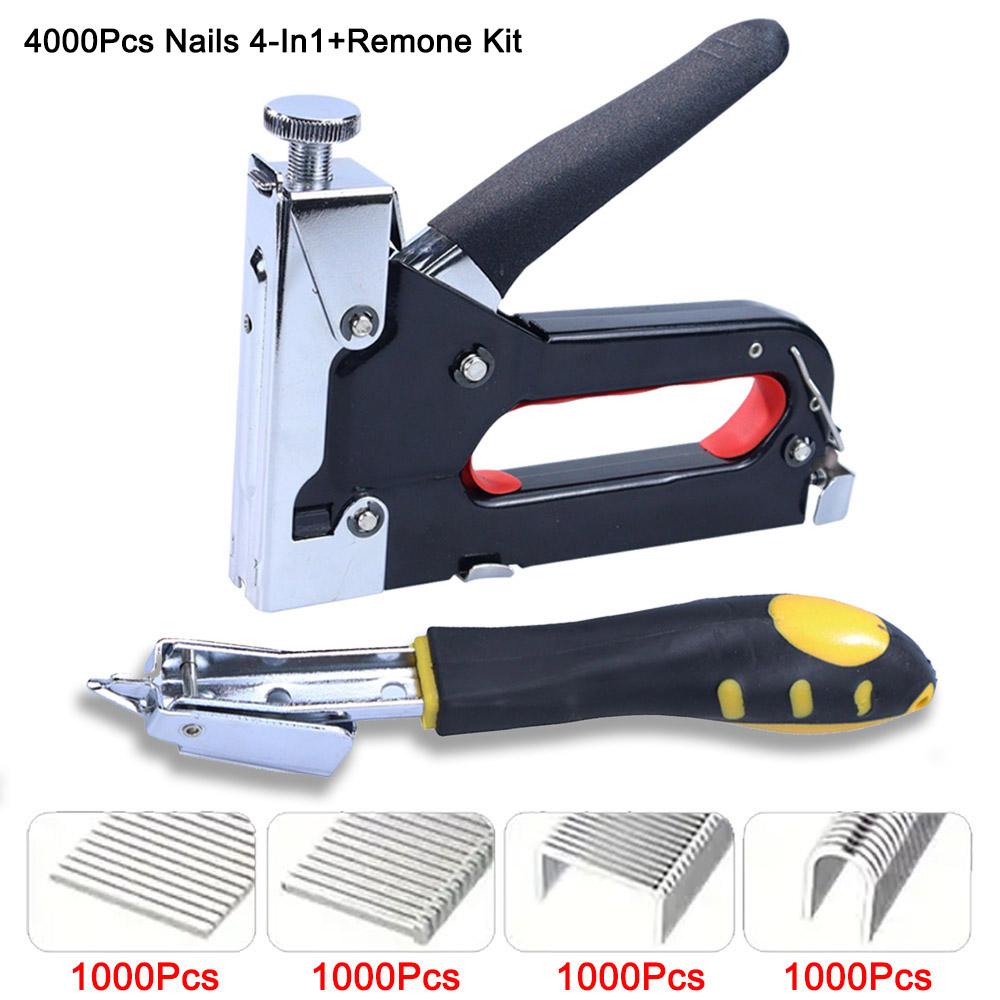 Durable 4-IN-1 Multifunctional Nail Gun Tool,Manual Nailing Gun code Nailing Gun Air Nail-DIY Home Decoration Camping Industrial