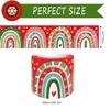 Festive Bohemians Rainbow Border Decors Waterproof Durability Paper Sticker For Holiday Classroom Bulletin Displays