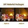 Cartoon New Year Lanterns Traditional Waterproof Handheld Lanterns PVC DIY Material Packages Luminous Lantern School Project