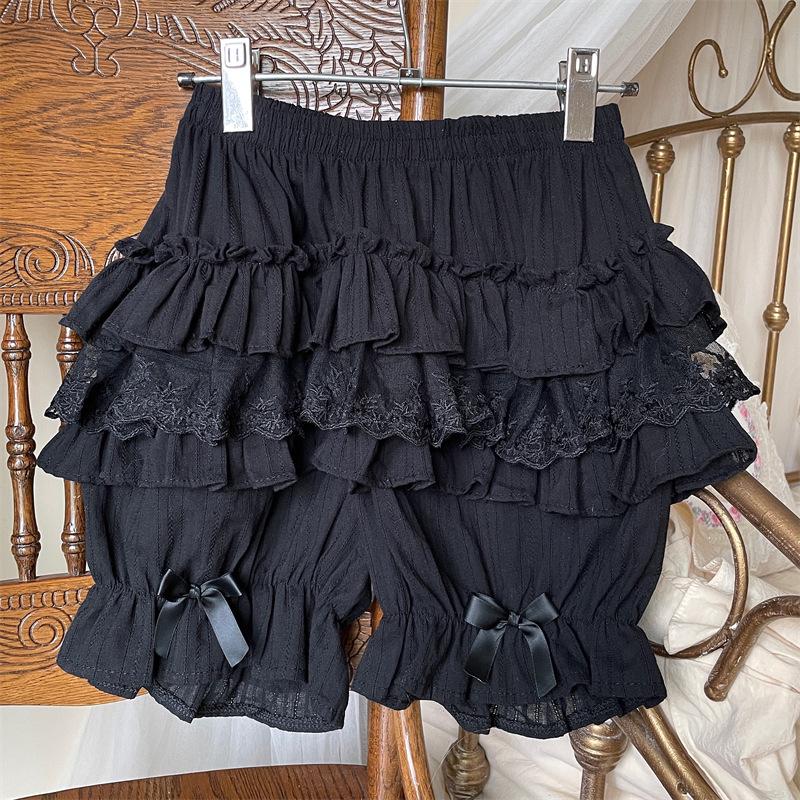 

Pure Cotton Pumpkin Pants - Little Pengdu Lolita Black & White Base Layer One Size чорний