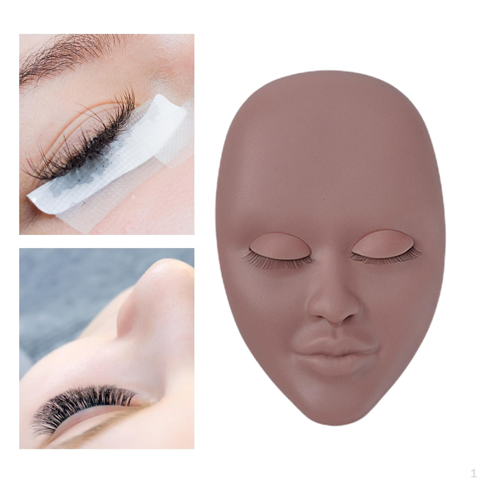 

Eyelash Mannequin Head, Training Multipurpose, Soft Extension, Flat Model, skin color