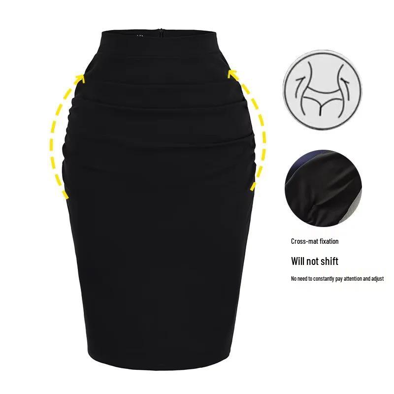 Koreaanse Stijl Hoge Taille Bodycon Potlood Minirok met Heupversterkend en Achtersplit