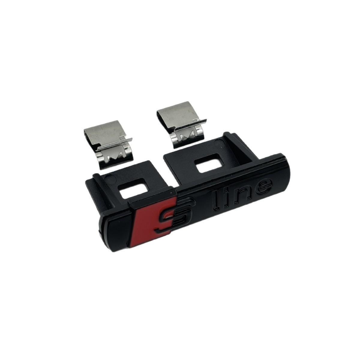 

S-Line Car Metal Grille Emblem with Stainless Steel Clips