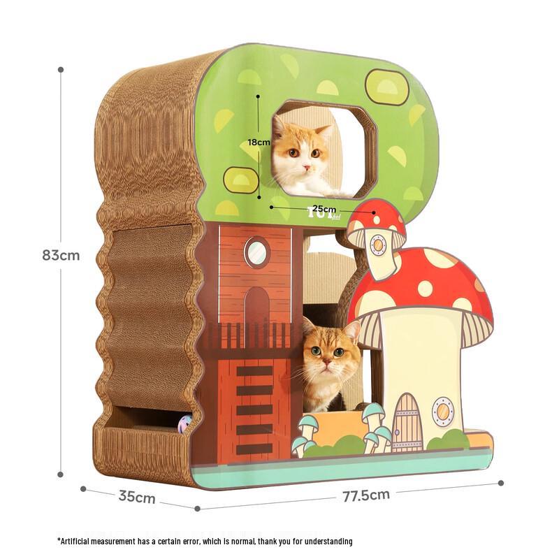 HOOPET Робот Гриб Когтеточка Лежанка для кошек