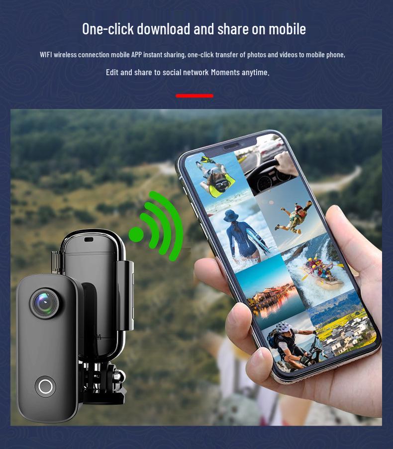 SJCAM C100+ Waterproof HD Sport Camera for Cycling, Diving, and Vlogging