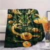 Coperta in Flanella con Stampa Personaggi Dragon Ball, Alta qualità Confortevole per Tutte le Stagioni, Arredamento per la Casa, Calore e Comfort, Perfetta per Regali di Natale