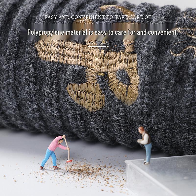 Large Non-Slip Entryway Floor Mat - Wear-Resistant, Cuttable Carpet for Home Use
