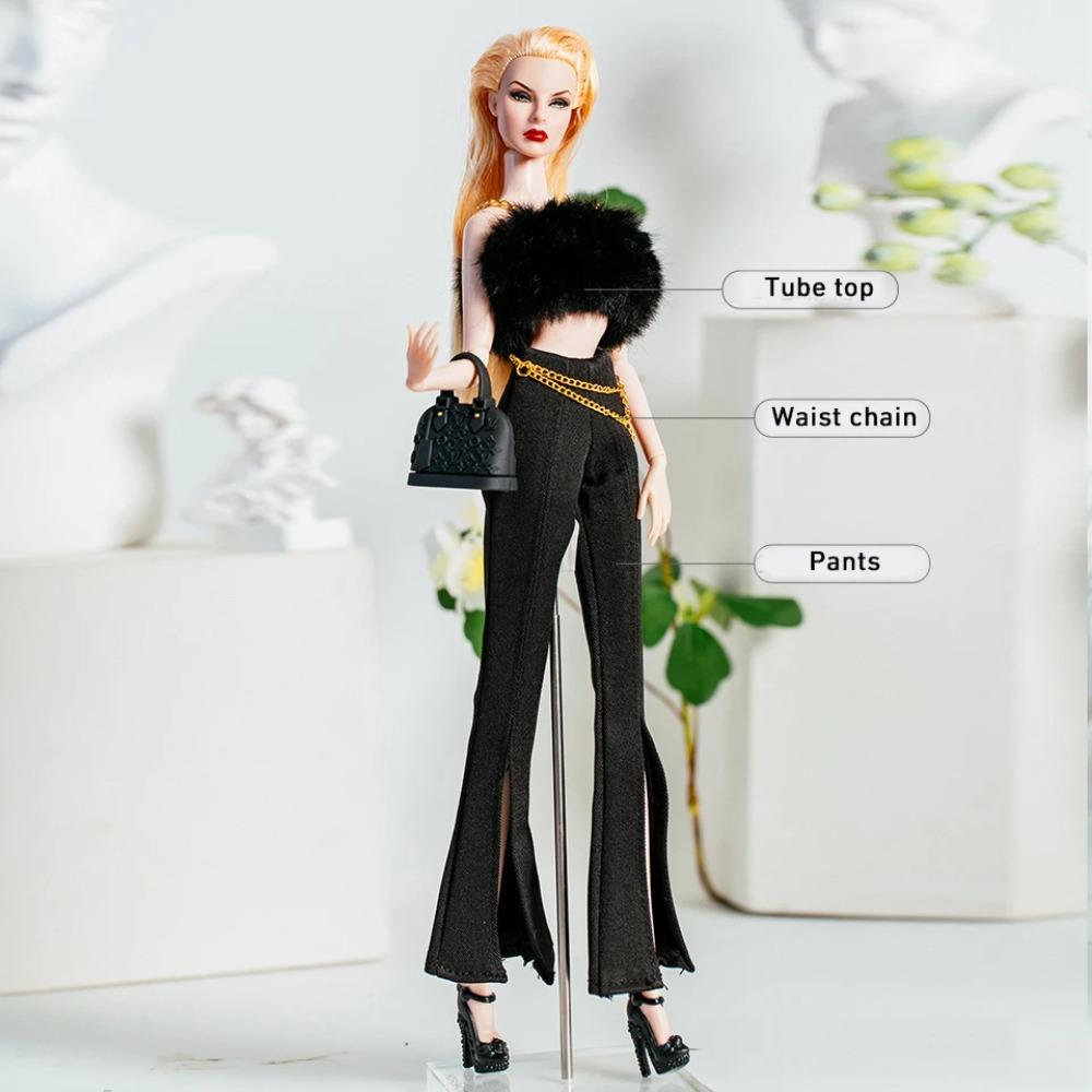 32cm Supermodel Doll Clothes Suit European Fashion Black Romantic Series Accessories Set Princess Dress DIY Toys Collector Gifts
