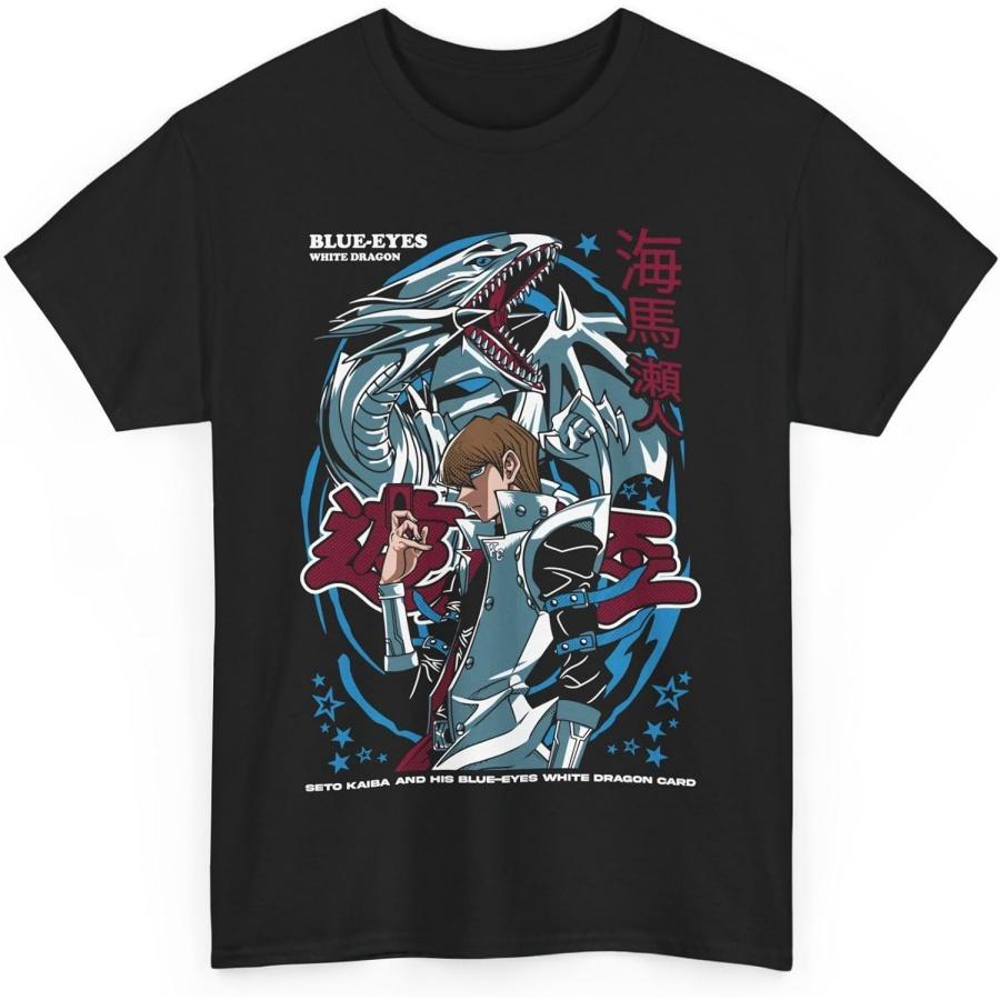 Seto Anime Kaiba T-Shirt Strategic Duelist Intense Rivalries Blue Eyes White Dragon Manga Aesthetic Otaku Unisex T-Shirt S
