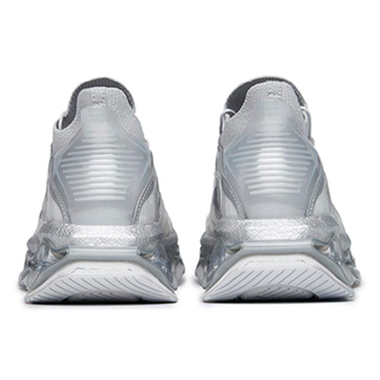 Anta Running Collection Cushioning Slip Resistant Abrasion Resistant Lightweight Low Top Running Shoes Men's Silver 112215559-5
