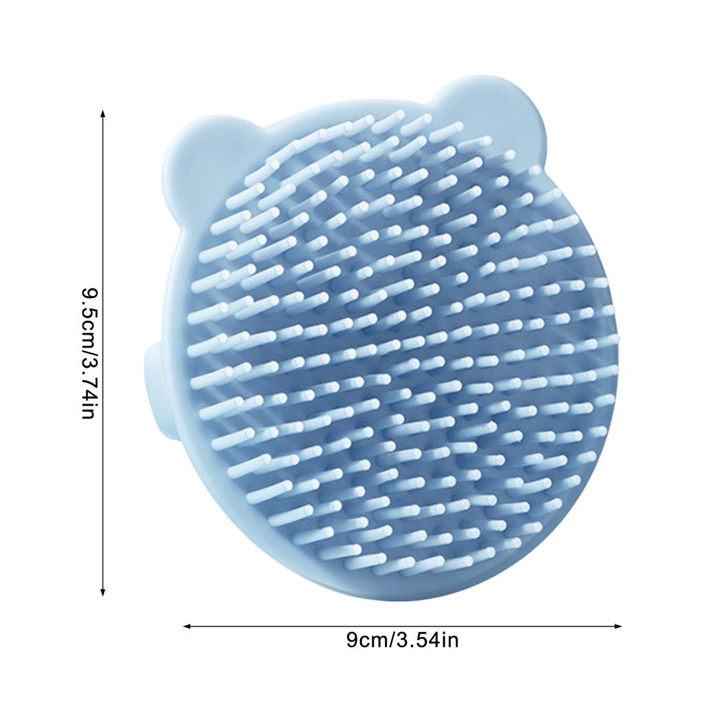 Babyhaarbürste Weiche Haare Kopfhautmassagegerät für Kinder Sanftes Baden Duschkopf-Schrubber Niedliches Bär-Design
