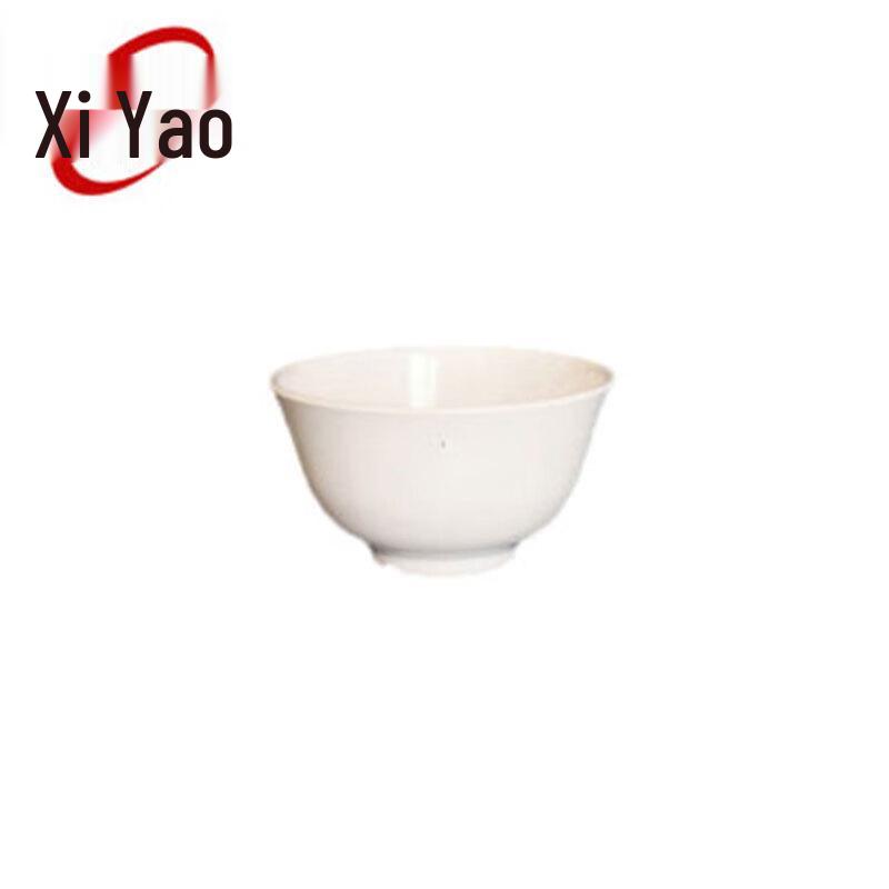 Melamine White High-Foot Rice/Soup Bowl