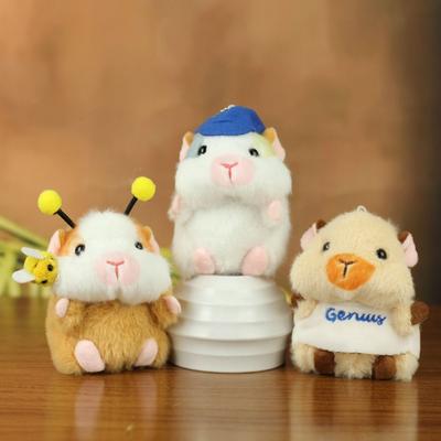 Bee Guinea Pig Plush Keychain Stuffed Animal Hamster Pendant  Birthday Gift