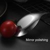 Stainless Steel Soup Spoon with Deep Head Mirror Polished Dessert Eating Spoon Heavy-Duty Tableware for Home Restaurant