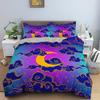 Bohemian Duvet Cover Set Universe Sun And Moon Themed Polyester Comforter Cover King Queen Full Size For Kids Boys Bedding Set