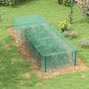 Garden Greenhouse, Tomato, Protective Netting, Roll-Up Zippered Door, HDPE, 125 x 373 x 62.5 cm