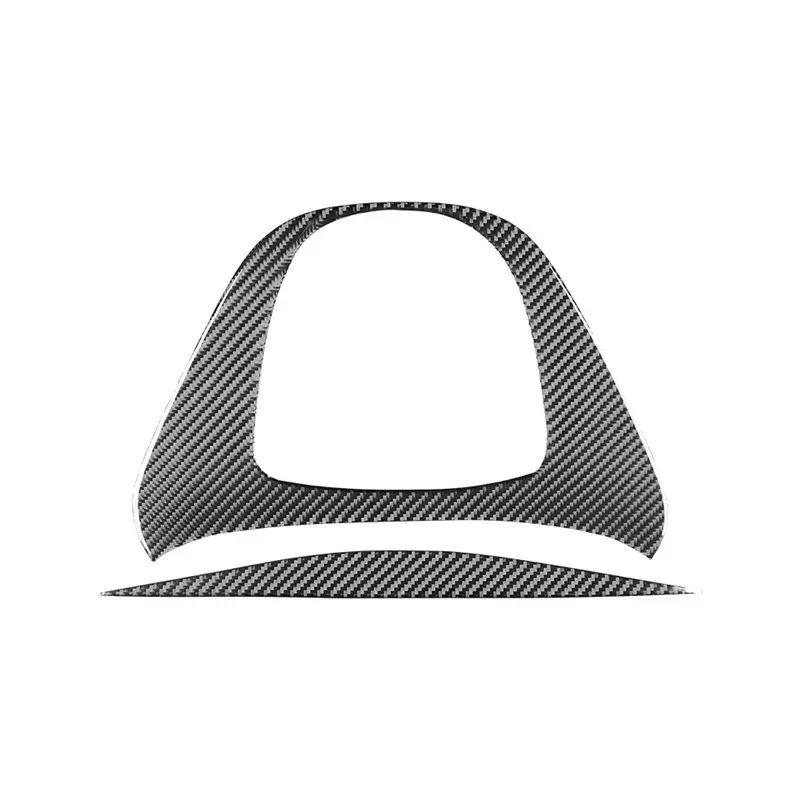 Carbon Fiber Car Center Console Gear Shifter Multimedia Button Trim Panel Decoration Sticker For Mercedes Benz V Class 2015-