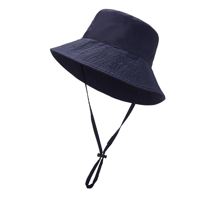 

Unisex Outdoor Casual Solid Color Sun Hat for Travel and Climbing One Size темно-синього кольору