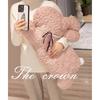Tie Bow Pearl Rabbit Plush Toy Sleeping Doll Kids Birthday Gift Decorations