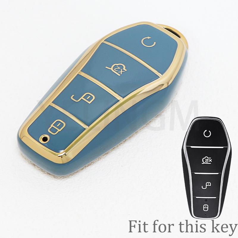 New Fashion Tpu Car Key Case Cover For Byd Qin Plusdmi Atto 3 Han Ev Dolphin Shell Fob Accessories