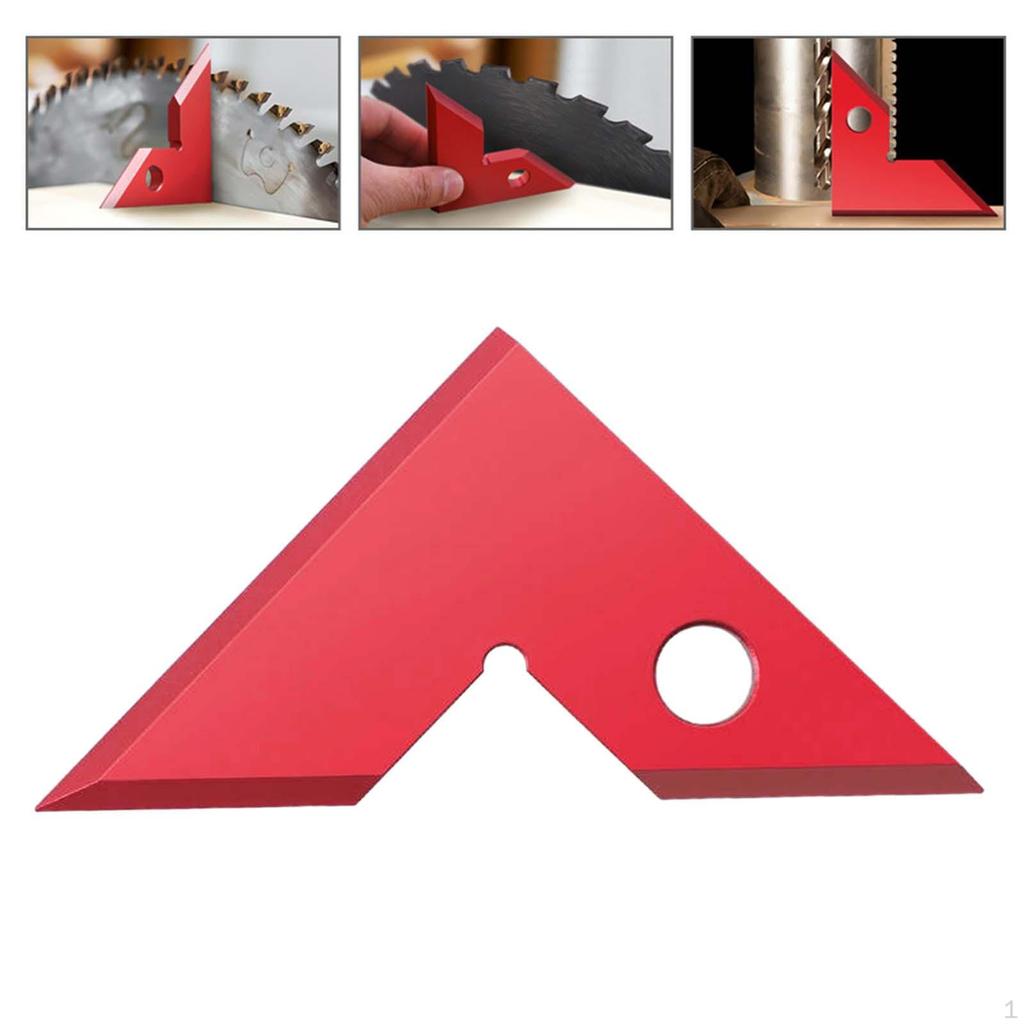 Riglă cu unghi drept, raportor de 45 și 90 de grade Prelucrarea lemnului Triunghi robust de tâmplărie